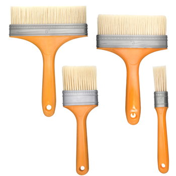 Комплект шпакловъчни ножове – плосък нож с огледално полирани остриета и различни дръжки (дървена, пластмасова, двуцветна) за шпакловане върху стени; произход Zhejiang