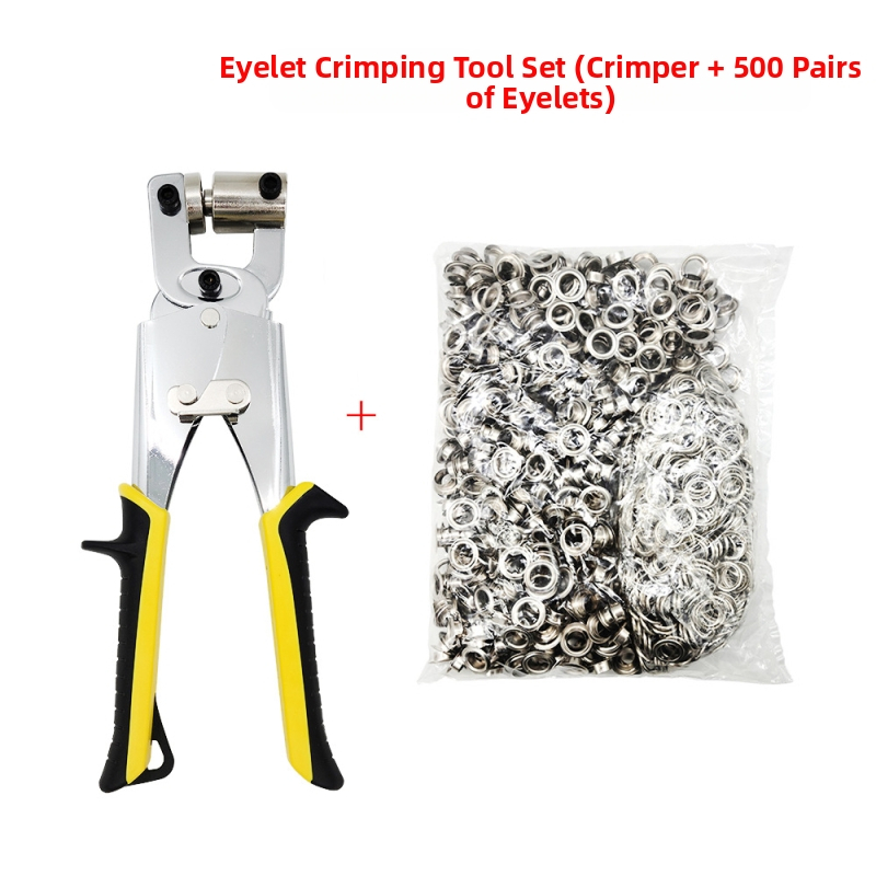 Kézi szemlyuk-lyukasztó eszköz zárral ponyvához – hordozható, ötvözet és vas, elektroplating bevonat