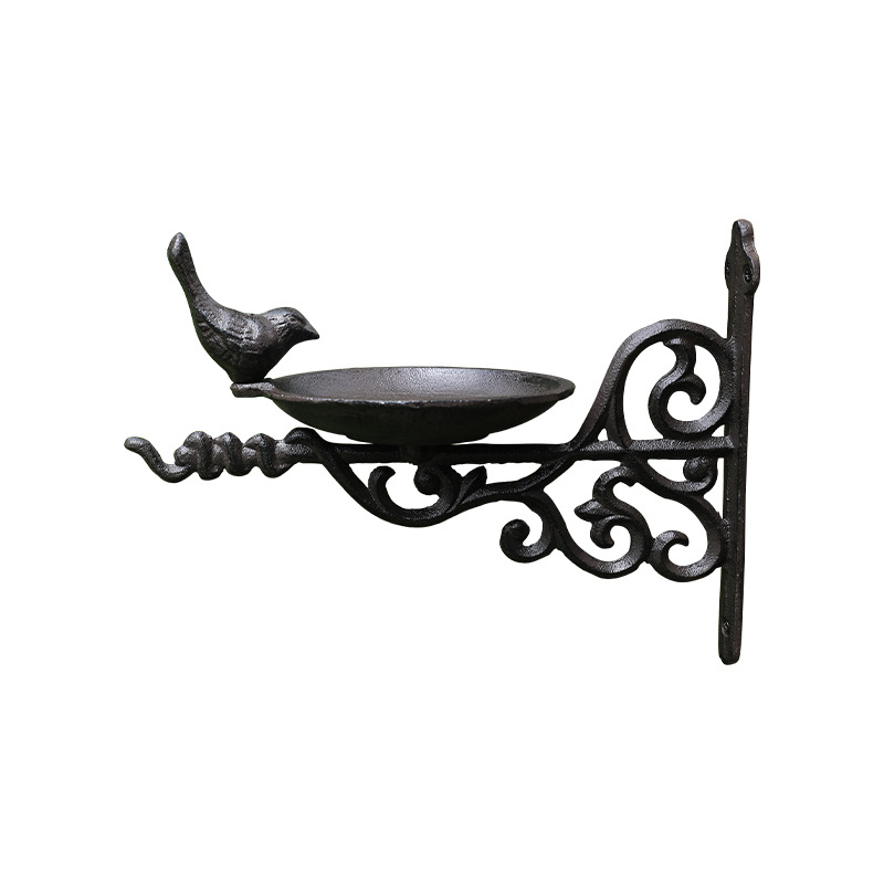 Madáretető – falikép, európai retro stílusú vasból, kerthez és kültérre, modern egyszerűség