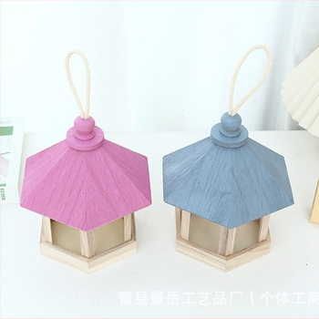 Κρεμαστό ξύλινο κλουβί με φωλιά και τροφοδότη για παπαγάλο – μοντέρνο απλό στυλ, Jingyue