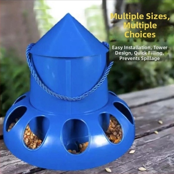 Αντιδιαρροϊκή ταΐστρα για πτηνά – για περιστέρια ράτσας, κοτόπουλα, πάπιες και φασιανούς – λεκάνη/δοχείο φαγητού