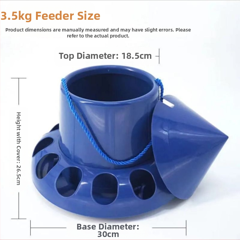 Antiszivárgó madáretető – versenyló galambok, csirkék, kacsák és fogoly számára – etetőtál és ételdoboz