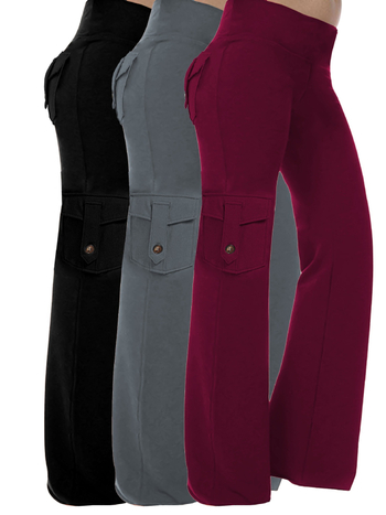 Jóga nadrág magas derék, laza szabású, háromnegyedes hossz, chenille anyag spandexszel