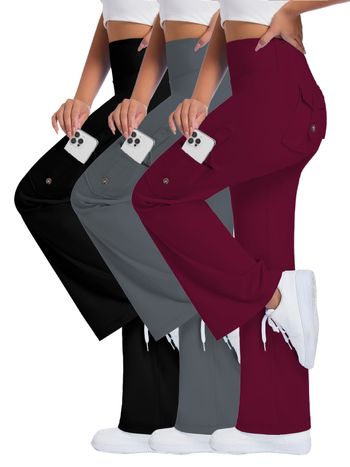 Jóga nadrág magas derék, laza szabású, háromnegyedes hossz, chenille anyag spandexszel