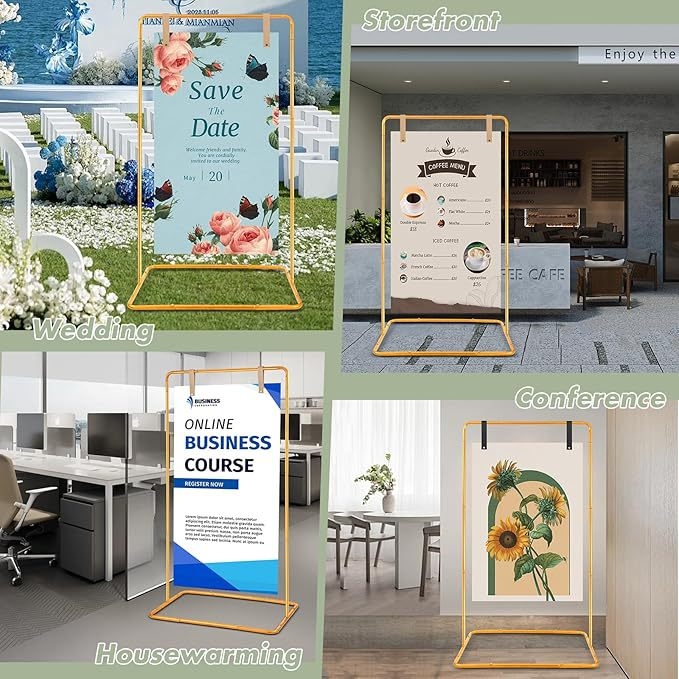 Сватбена арка от ковано желязо със знак и поставка за цветя — Материал: Желязо; Опаковка: картон; Марка: Ying Lin; За сватби; Персонализация: възможна