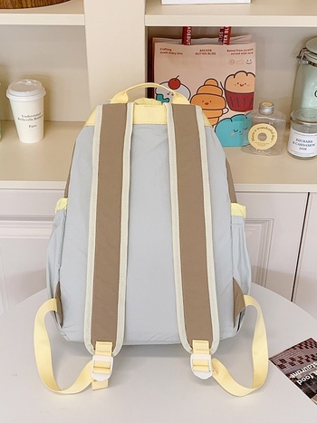 Gyerek hátizsák – uniszex, nylon, könnyű, gerincvédő, ívelt vállpántok, poliészter bélés, színkoordinált mintázat