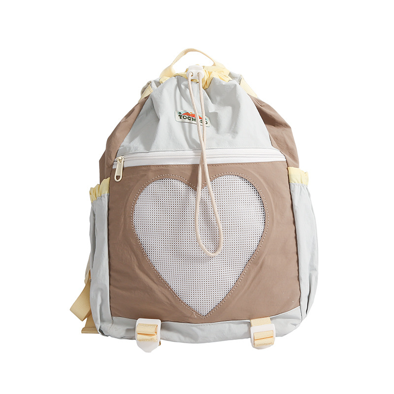 Gyerek hátizsák – uniszex, nylon, könnyű, gerincvédő, ívelt vállpántok, poliészter bélés, színkoordinált mintázat