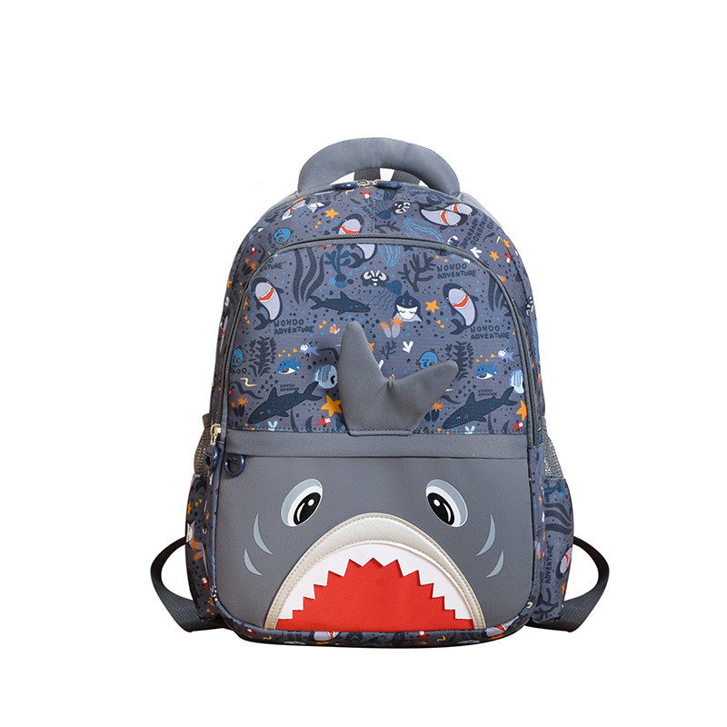 Унисекс раница за ученици за 1–2 клас, с анимационен принт, лека найлонова раница за училище, дишаща и антибактериална, презрамки с въздушна подложка