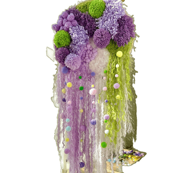 мъхест гоблен, ръчно тъкане, детски анимационен стил, холна декорация, смес от овча вълна и полиамид