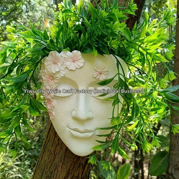 Γλάστρα από ρητίνη με χάραξη, κατασκευή με χύτευση σε καλουπια, κατάλληλη για γραφείο ή οικία, ανθεκτική στη διάβρωση