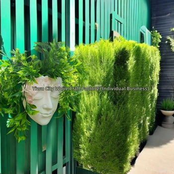 Γλάστρα από ρητίνη με χάραξη, κατασκευή με χύτευση σε καλουπια, κατάλληλη για γραφείο ή οικία, ανθεκτική στη διάβρωση