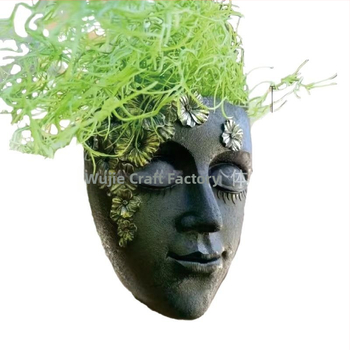 Γλάστρα από ρητίνη με χάραξη, κατασκευή με χύτευση σε καλουπια, κατάλληλη για γραφείο ή οικία, ανθεκτική στη διάβρωση