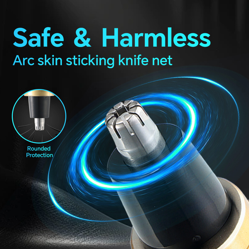 Trimmer electric pentru nas – încărcare USB, portabil, design ergonomic, baterie încorporată, cap de tăiere detașabil