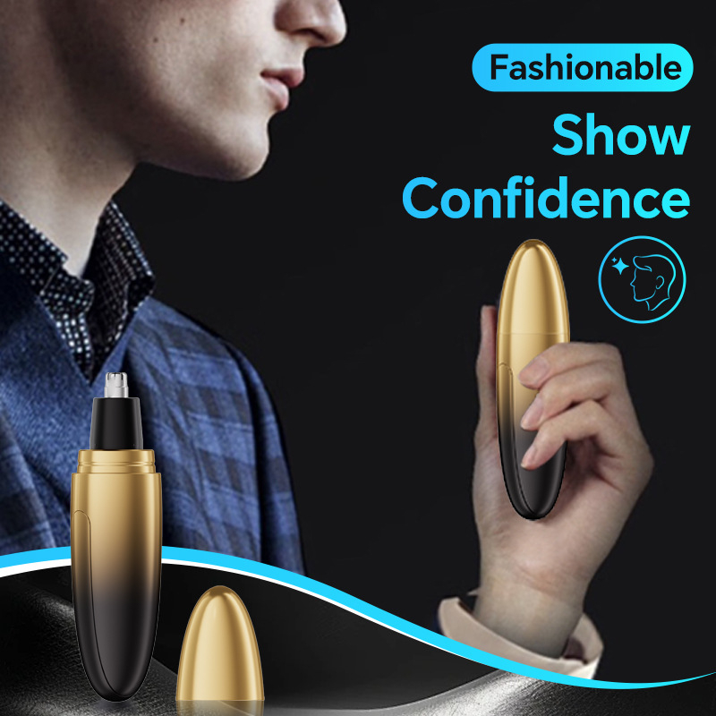 Trimmer electric pentru nas – încărcare USB, portabil, design ergonomic, baterie încorporată, cap de tăiere detașabil
