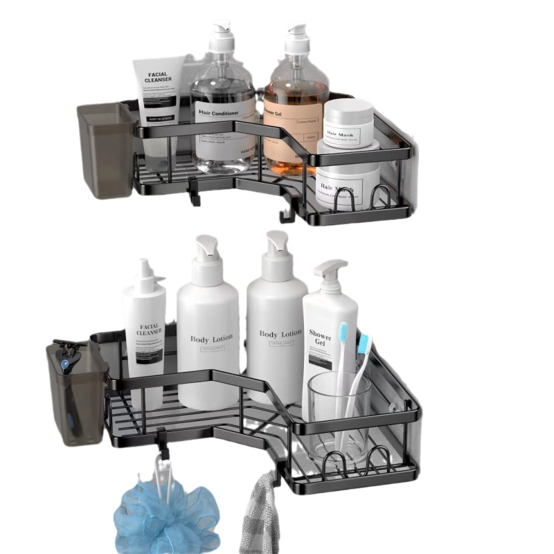 Voniai trikampė lentynėlė iš anglies plieno su dažytu paviršiumi, vieno sluoksnio dizainas, 8 kg apkrova