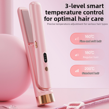 Διπλής χρήσης USB επαναφορτιζόμενος ισιωτή μαλλιών και σίδερο μπούκλας, 220V, 25W, 300 g, Μοντέλο 001