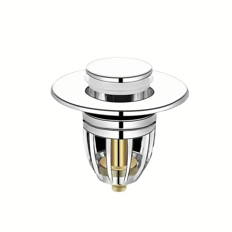 Καπάκι αποχέτευσης νιπτήρα, καθολικού τύπου bounce (ABS + ανοξείδωτο χάλυβα, χαλκού πυρήνας)