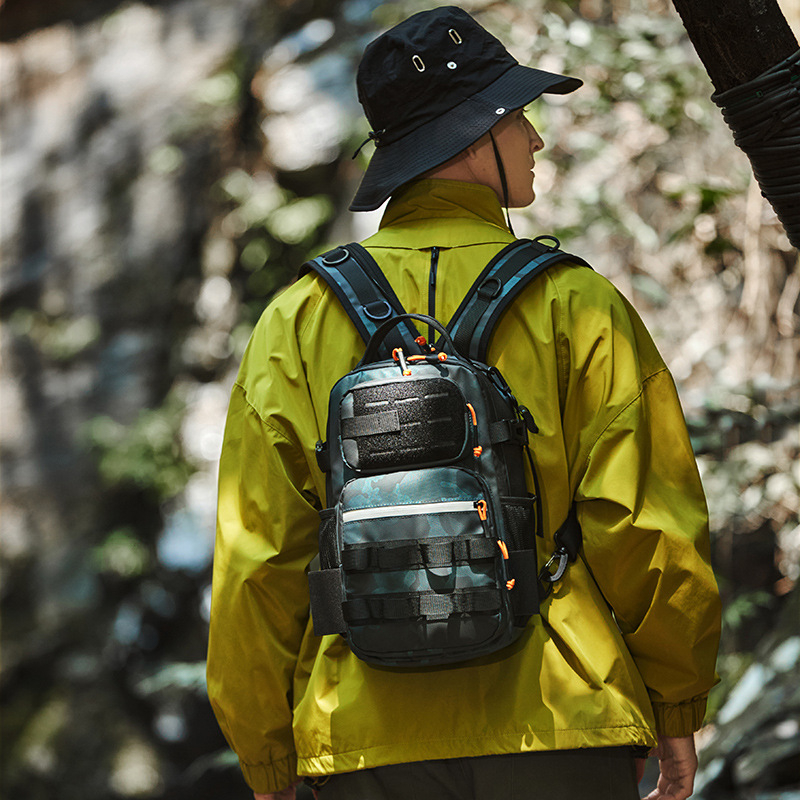 Žygio kuprinė – nailonas, atspari vandeniui, kvėpuojanti, lengva, unisex su ergonominiu nugaros plokštele