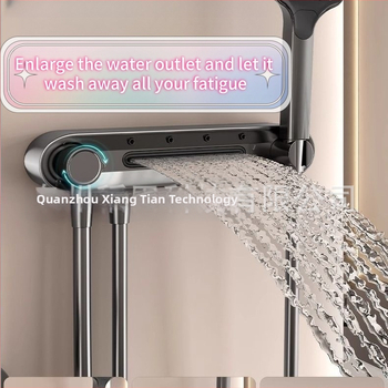 Rankinis dušo komplektas su laikikliu | funkcijos: purškimas, masažas, grožis, burbulai, lietus | Medžiaga: plastikas; Stilius: modernus; Montavimas: prie sienos be gręžimo