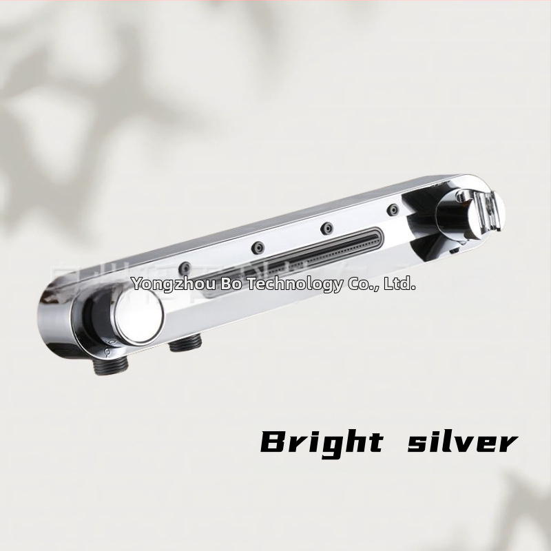 Rankinis dušo komplektas su laikikliu | funkcijos: purškimas, masažas, grožis, burbulai, lietus | Medžiaga: plastikas; Stilius: modernus; Montavimas: prie sienos be gręžimo