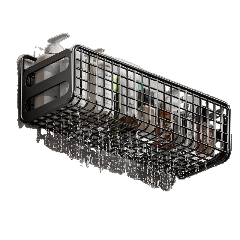 Sieninis plieninis laikymo laikiklis vonios kambariui ir virtuvei, 1 lentyna, paprastas ir šiuolaikiškas stilius, be gręžimo