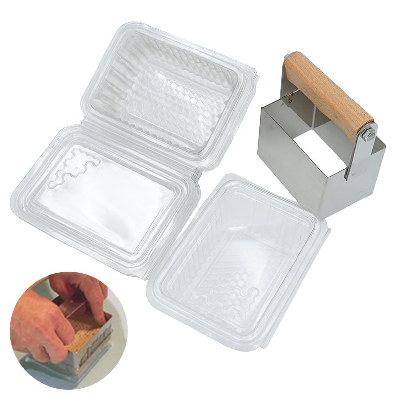 Nest honey cutter — méhészkedési eszköz, európai stílus, rozsdamentes acél, műanyag dobozban