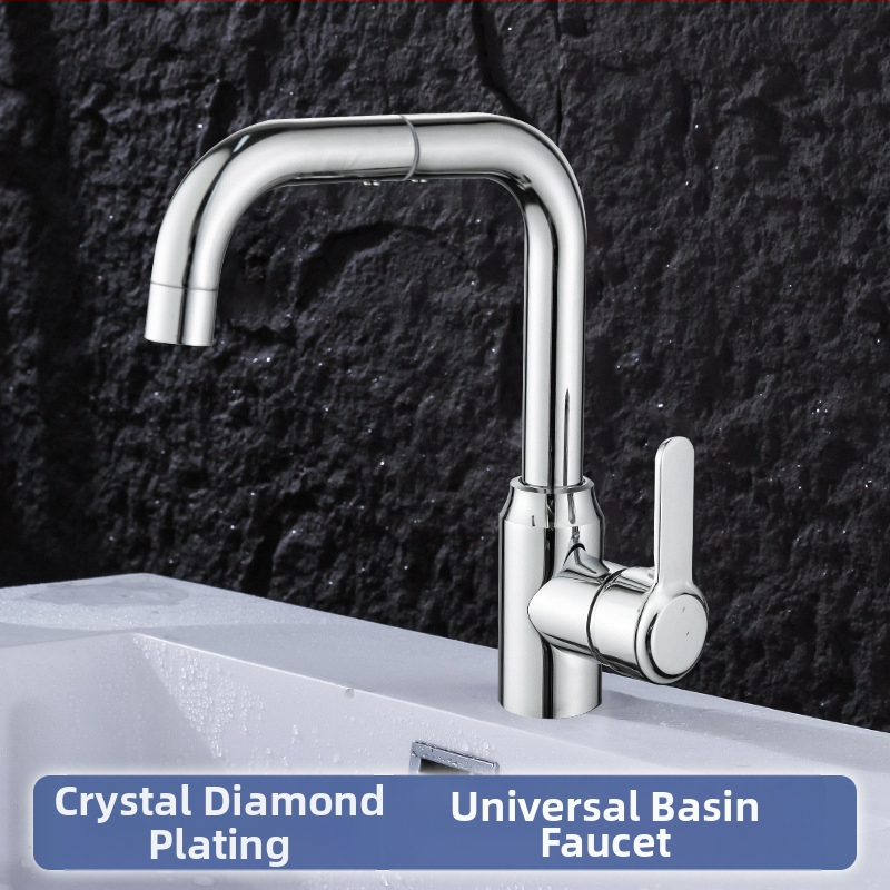 Robinet din oțel inoxidabil, rotativ pentru chiuvetă – ventil ceramic cu nucleu, 1.0 MPa, structură cu articuație unică