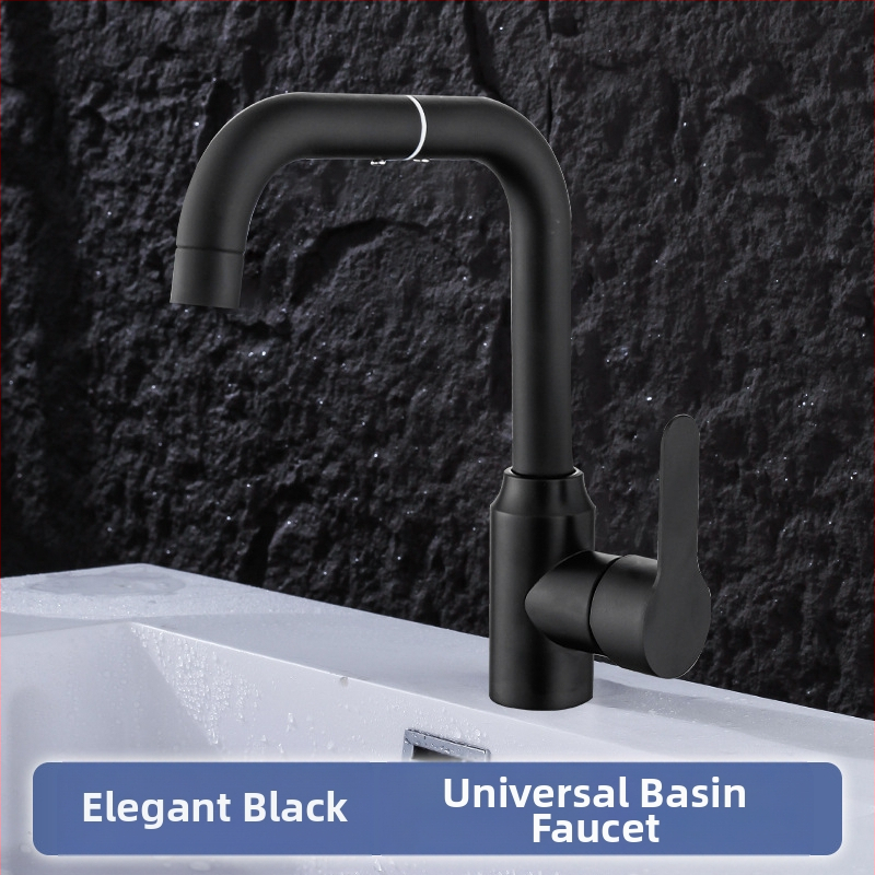 Robinet din oțel inoxidabil, rotativ pentru chiuvetă – ventil ceramic cu nucleu, 1.0 MPa, structură cu articuație unică