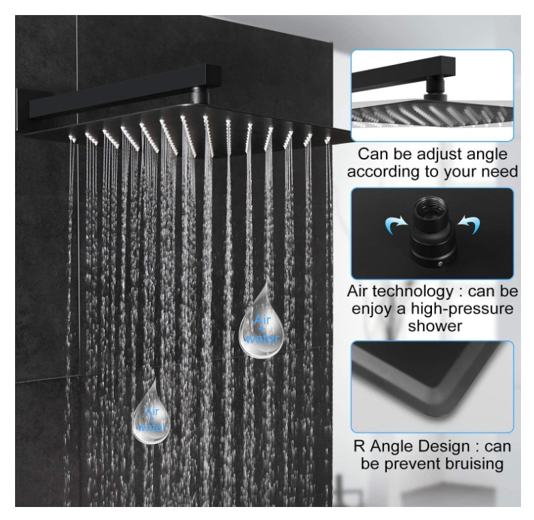 Vandens krioklio stiliaus vonios maišytuvo su dušu, įstatomas į sieną, modelis 192, darbinė temperatūra 0–99°C