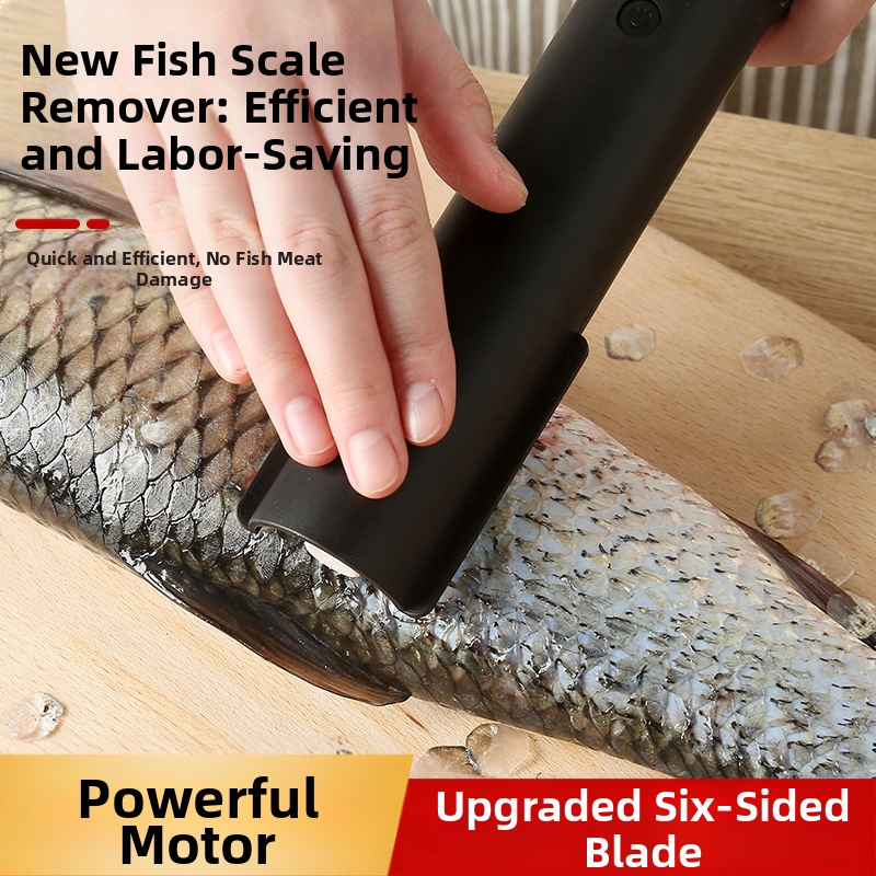 Домашен безжичен електрически скейлер за риба, ABS + неръждаема стомана, модерен стил