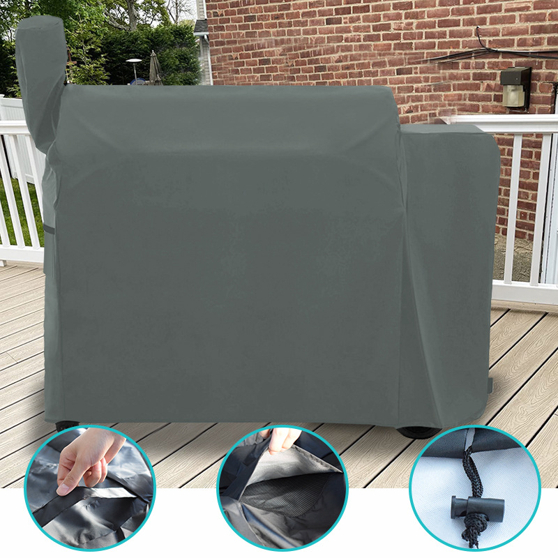 Kültéri grillfedő, Oxford anyag 420D/600D, modern minimalist stílus, porvédő/kanapéfedő/klímaberendezés fedő