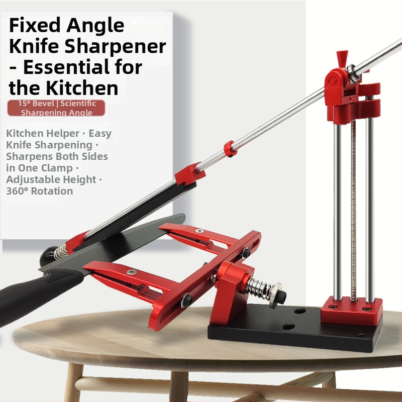 Заточващ инструмент за ножове с фиксиран ъгъл от алуминиева сплав, регулируем и обратим — професионален заточител Tetmu Machinery