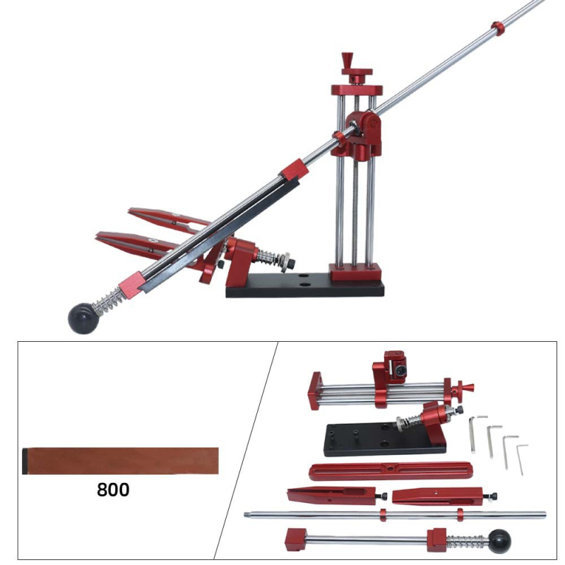 Заточващ инструмент за ножове с фиксиран ъгъл от алуминиева сплав, регулируем и обратим — професионален заточител Tetmu Machinery
