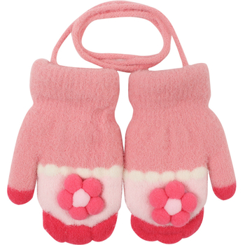 Megztos vaikų pirštinės su fliso įdėklu, animacinis raštas, unisex, amžius 0-2 metai