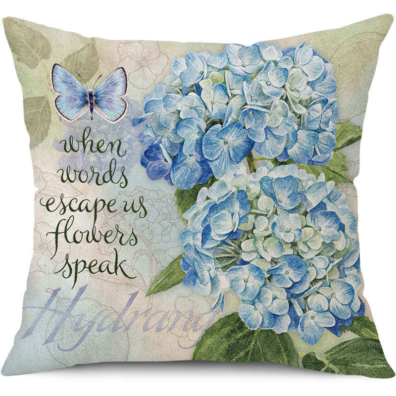 Lininis pagalvėlės užvalkalas su gėlių raštu – pritaikomas, spausdinimas ir siuvimas