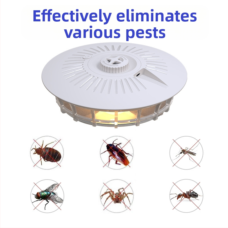 Odchytávač komárov s lepiacimi doskami a LED, pre plochu 80–120 m², model 807, 0,6 W, napájanie USB/AA batériou, hmotnosť 264 g