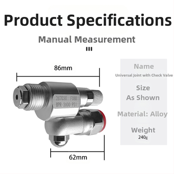 Aukšto slėgio beoro purškimo pistole su universalia jungtimi, užsukimo vožtuvu, modelis JZF01, išplėtimo lazdelė ir adapteris