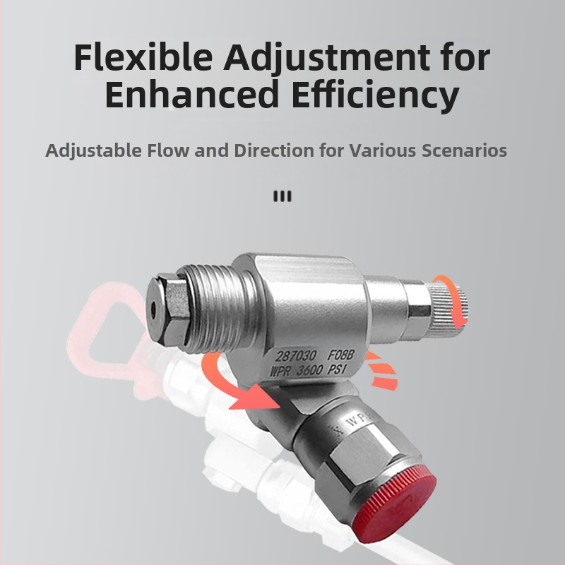 Пистолет за безвъздушно пръскане с универсална шарнирна връзка, спирателен клапан, модел JZF01, удължител за пръчка и адаптер