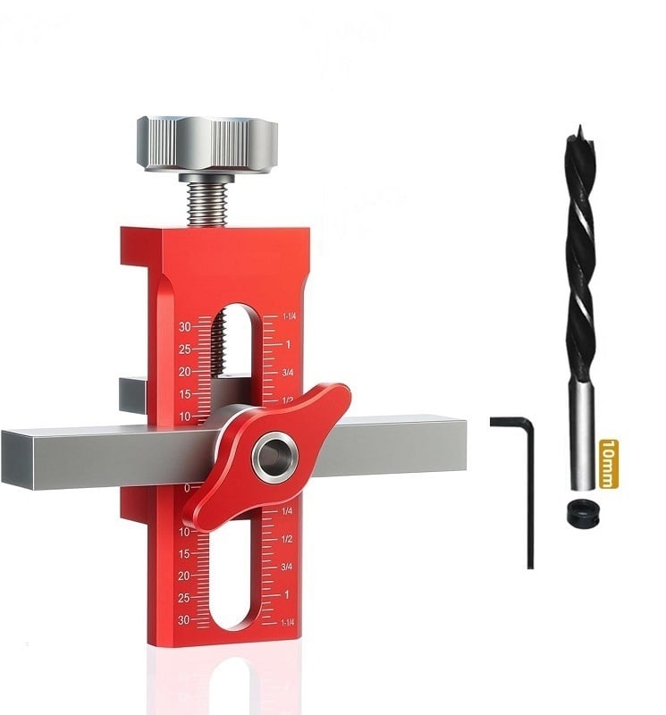 Alumíniumötvözetes szekrényajtó szerelőeszköz – többfunkciós rögzítő és gyors fúrás pozicionáló eszköz