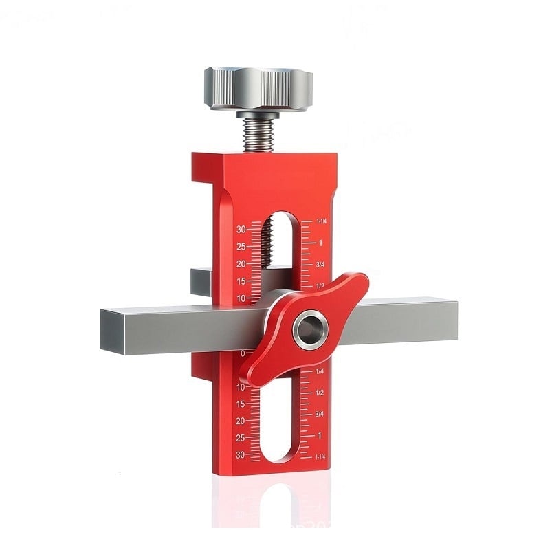 Alumíniumötvözetes szekrényajtó szerelőeszköz – többfunkciós rögzítő és gyors fúrás pozicionáló eszköz