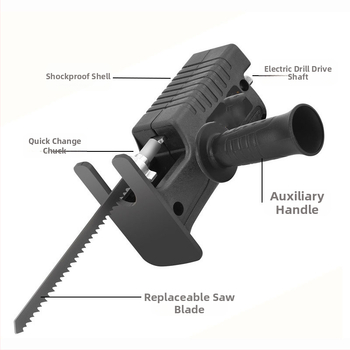 Xin Mu Tian Преобразуваща глава за ръчна електрическа бормашина към реципрочна ножовка, 220V захранване, серия Реципрочна ножовка
