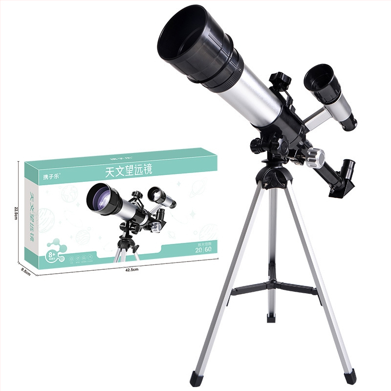 Космически телескоп за деца – версия за ученици, с алуминиево тяло, висока резолюция на звездите, DIY приятелски, мултифункционален електрически научен комплект за възраст 7–14 години