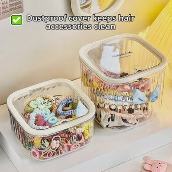 Libo πλαστικό κουτί αποθήκευσης αξεσουάρ μαλλιών για παιδιά – μεγάλη χωρητικότητα, μοντέρνο μινιμαλιστικό στυλ, κυκλοφόρησε το 2024.