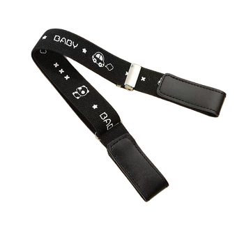 Gyerekeknek készült PU bőr öv Velcro zárással, rugalmas, mesefigurás mintával, 2–4 cm szélesség