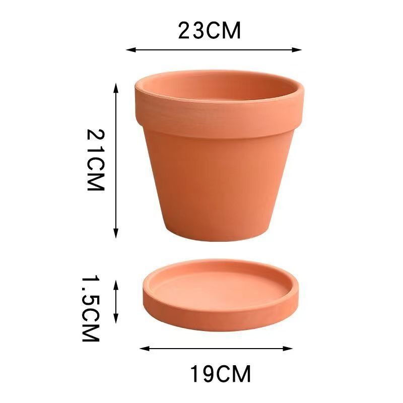 Керамична саксия за цветя, дишаща, издръжлива, икономия на вода, устойчивост на корозия, за подова употреба
