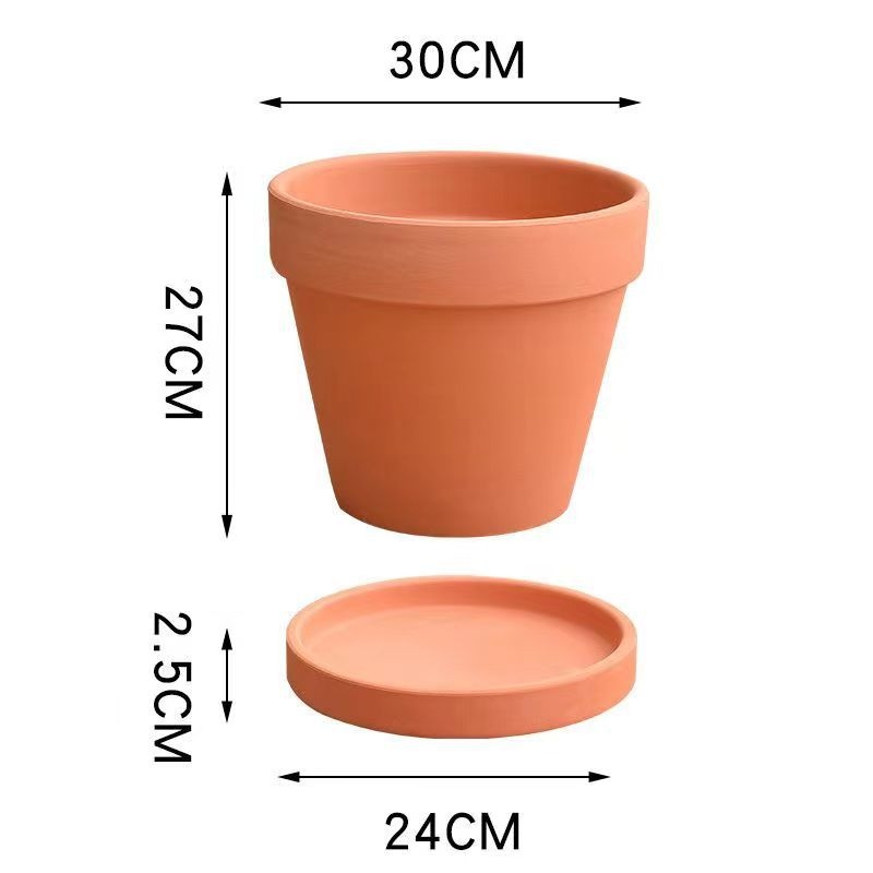 Керамична саксия за цветя, дишаща, издръжлива, икономия на вода, устойчивост на корозия, за подова употреба