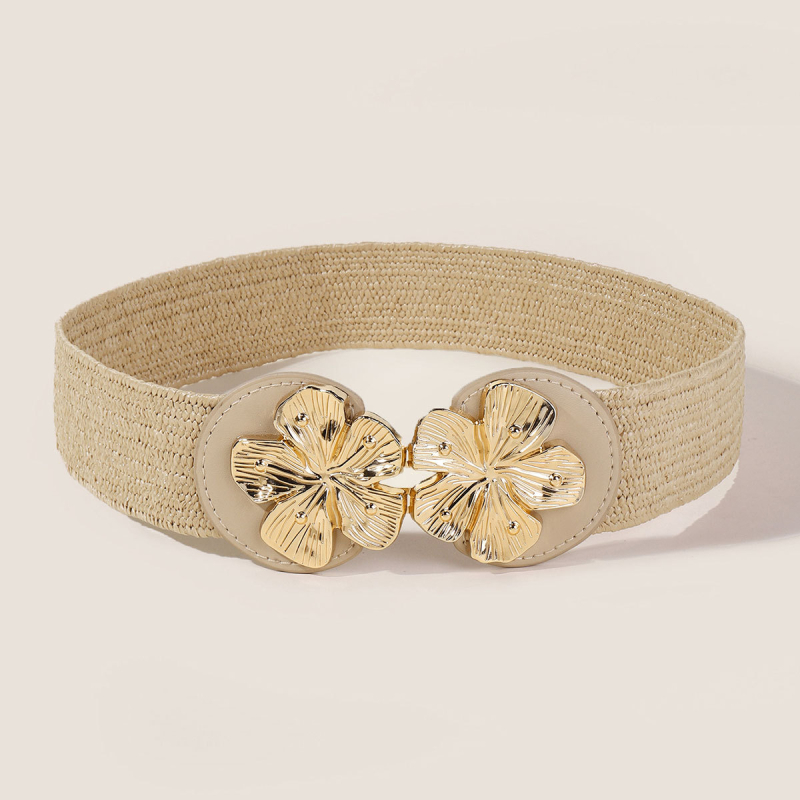 Moteriškas elastinis platus diržas juosta — saldus stilius, dirbtinė oda, tinkamas visoms sezonoms, tinka su suknelėmis ir megztiniais