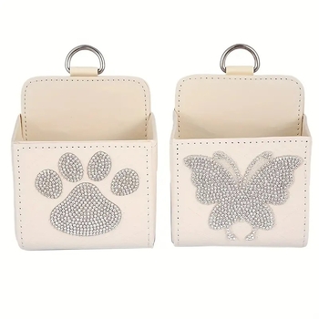 Δερμάτινο κουτί αποθήκευσης αυτοκινήτου για έξοδο αέρα, κρεμάστρα με λαβή