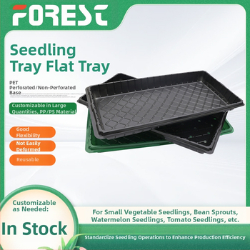 PET medžiagos sodinukų dėklas, kvėpuojantis, atsparus korozijai, tvirtas ir patvarus; grindų montavimui; tinkamas namų sodininkystei ir gėlių auginimui