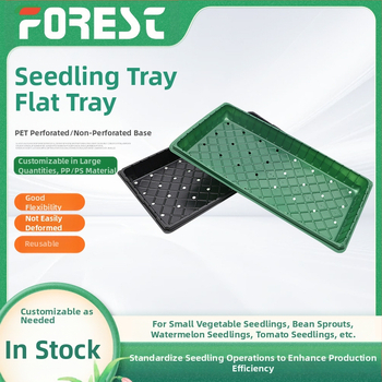 PET medžiagos sodinukų dėklas, kvėpuojantis, atsparus korozijai, tvirtas ir patvarus; grindų montavimui; tinkamas namų sodininkystei ir gėlių auginimui